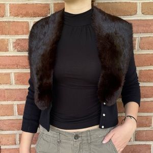 VINTAGE FUR CARDIGAN 🐻
